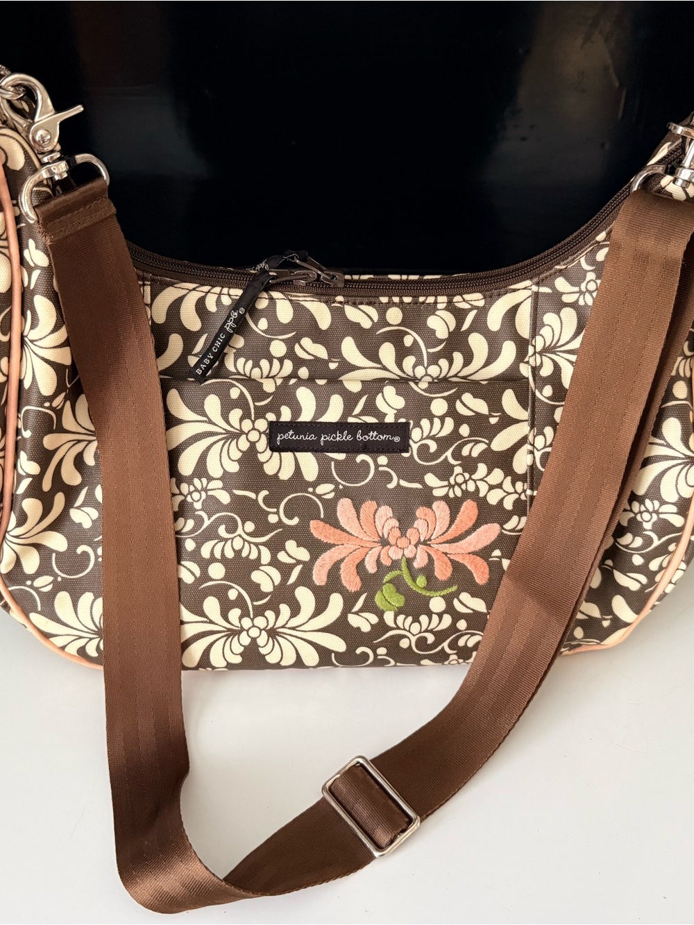 Petunia Pickle Bottom Touring Hobo Diaper Bag - Rhone Bloom Print